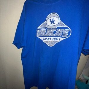 Kentucky Wildcats Royal Basketball Short Sleeve Fashion T-Shirt Russel men’s XL